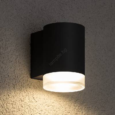 Brilagi - LED RGBW външно стеново осветително тяло MATERA 1xGU10/6W/230V черно IP54 (LEDBG0689)