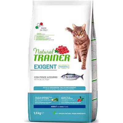 Natural Trainer Exigent Cat Blue Fish с лефер - 1.5кг