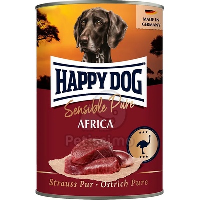 Happy Dog Sensible Pure Africa - Щраусово месо в консерва 24 x 400 г