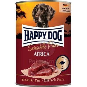 Happy Dog Sensible Pure Africa - Щраусово месо в консерва 24 x 400 г