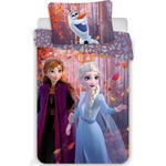 Jerry Fabrics Единично памучно детско спално бельо 140x200 cm Frozen "Sister Purple" - Jerry Fabrics (19BS178)