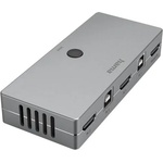 Hama KVM превключвател Hama Connect2Switch, 4-портов, USB, HDMI, Вкл. кабели (200135) - zettabytex