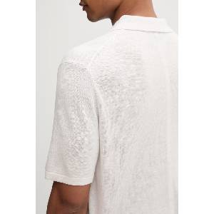 Calvin Klein тениска тип пулове с яка мъжка с добавен лен (LV04LF313G) - answear - 166,23 лв