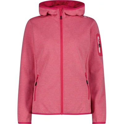 CMP Дамско поларено яке CMP Women's Jacket Fix Hood with Sleeve Pocket Fleece jacket - Magenta / Bianco - размер 50 (EU) (105-7194-0419)