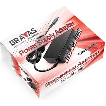 Bravas Захранващ адаптор 12v 5a 60w bravas (pa5a12v)
