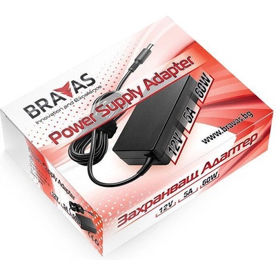 Bravas Захранващ адаптор 12v 5a 60w bravas (pa5a12v)