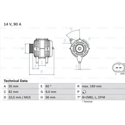 Generátor BOSCH 0 986 044 300
