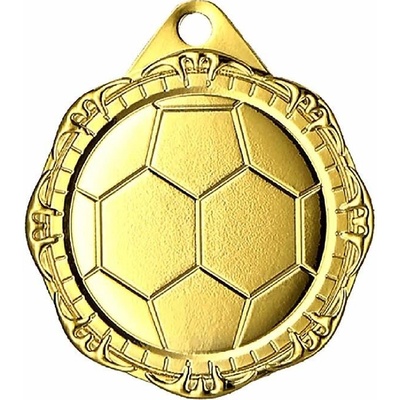 MMC1232/G Futbal : Medaila kovová zlatá 32mm