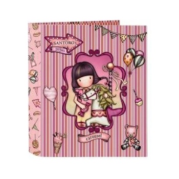 Gorjuss Папка с пръстени Gorjuss Carousel Сьомга A4 (27 x 33 x 6 cm)