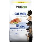 TropiDog Premium Adult Medium & Large Breeds, богат на сьомга и ориз 12кг