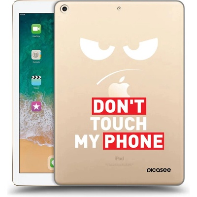 Picasee silikónový prehľadný obal Apple iPad 9.7 2017 5. generace Angry Eyes Transparent
