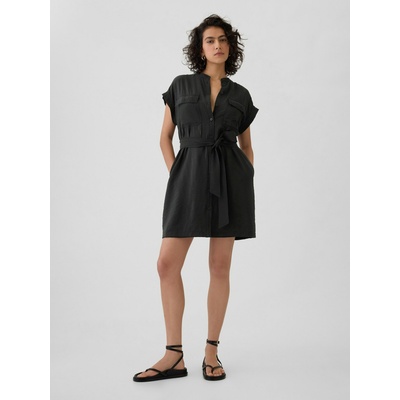 GAP Ленени мини утилити рокли GAP GAP | Cheren | ЖЕНИ | XXS
