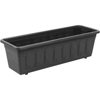 Nohelgarden Truhlík samozavlažovací GARDENFLOR plastový antracitový 40cm