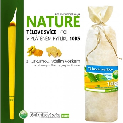 Hoxi Tělové svíčky nature – Zboží Mobilmania