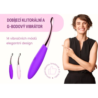 Kvigo Dobíjecí klitorální a G bodový vibrátor