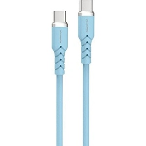 Powerton ENERGY PASTEL EDITION USB-C кабел, 100W, 1m, силиконов, син (WP100WC)