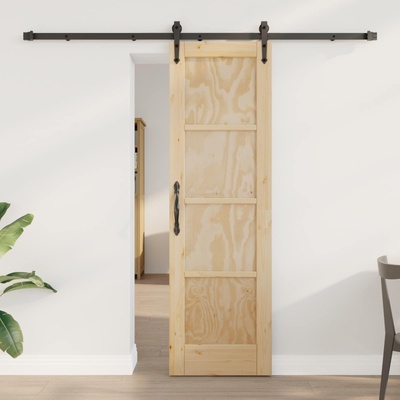vidaXL Преплъзваща се врата ORKDAL 61 x 198, 5 см Натурално (3445602)