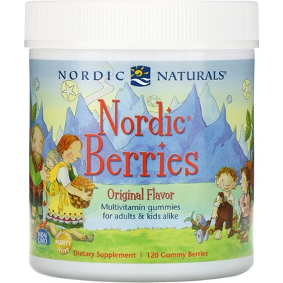 Nordic Naturals Nordic Berries Multivitamin pro Děti, Sladkokyselé, 120 gumových bombonu