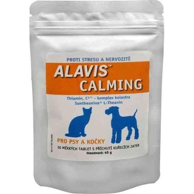 Alavis Calming žuvacie tablety pre psy a mačky 30 tbl 45 g