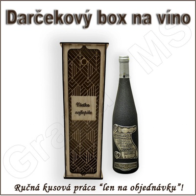 Darčekový box na fľašu 09