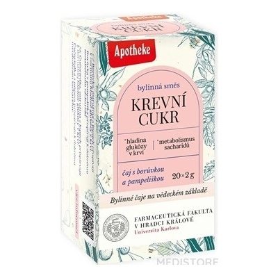 APOTHEKE FARMA KRVNÝ CUKOR 20 x 2 g