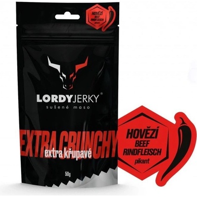 Lordy Jerky Hovězí sušené maso Pikant 50 g