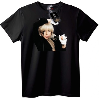 NOONEBRAND LADY GAGA Музикален Икон Т-Шърт - 2XL, White