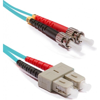 Keline POM3D-STST-100 optický patch ST-ST Duplex OM3 50/125µm LSOH 10m