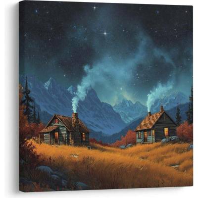Obraz sváteční noční obloha - 20x20