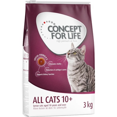 Concept for Life 3 kg All Cats 10+ Concept for Life Katzenfutter trocken
