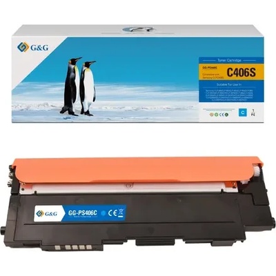 Compatible КАСЕТА ЗА SAMSUNG CLP 360/365/CLX 3300/3305 - Cyan - CLT-C406S (CLTC406S) - PN NT-PS406C- G&G (100SAM360 C)