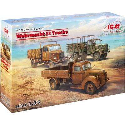ICM Wehrmacht 3t Trucks V3000S KHD S3000,L3000S 1:35