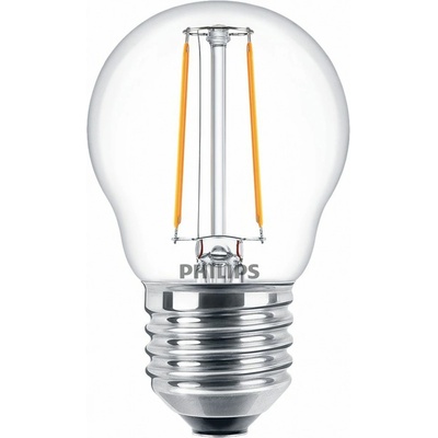 Philips LED žárovka E27 P45 Classic Filament 2W 25W teplá bílá 2700K