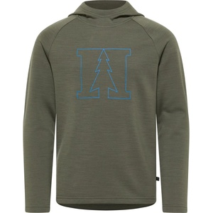 Heber Peak Детски вълнен пуловер Heber Peak Kid's MerinoBlend EvergreenHe. Hoody Merino hoodie - Willow Green - размер 140 (EU) (704-6317-0214)