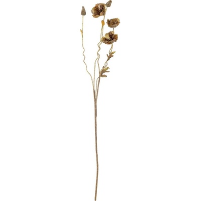 Umělá květina výška 104 cm POPPY Bloomingville - hnědá