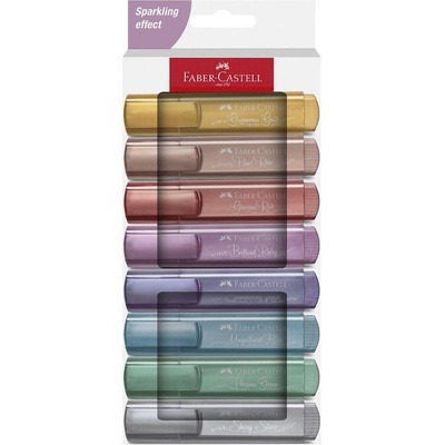 Faber-Castell Текст маркер 1546, металик, с блестящ ефект, 8 (1010100139)