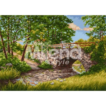 Milena Style Старият мост - гоблен със схема конци dmc 1: 1