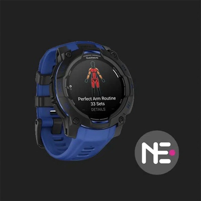 Garmin Instinct 3 - 45mm, AMOLED, Black / Bolt Blue Band 010-02936-03