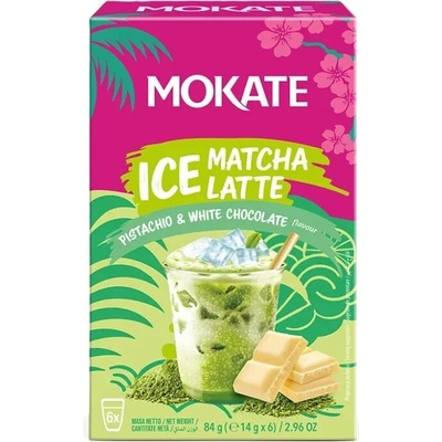 Mokate Ice Matcha Latte Pistachio & White Chocolate 6 x 14 g