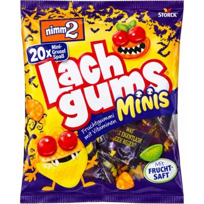 Nimm2 Halloweenské mini želé bonbony s vitamíny 20 sáčků 258 g