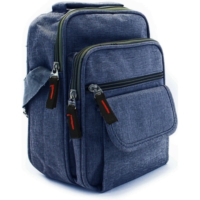Modrá pánska praktická crossbody taška Edric