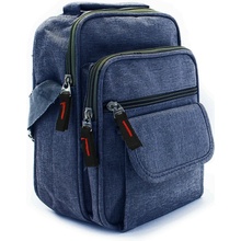 Modrá pánska praktická crossbody taška Edric