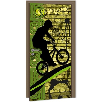 Dimex D-046 samolepící fototapeta na dveře BICYCLE rozměry 95 x 210 cm