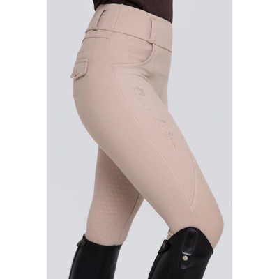 Fleur de lys Legíny dámske jazdecké Cedar celosedový grip béžová