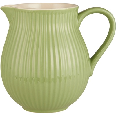 Ib Laursen Keramický džbán Mynte Wasabi 2 l, zelená barva, keramika