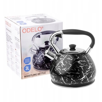 Image 1 of Createspace Independent Publishing Platform CZAJNIK black 3-litre marble-patterned kettle (ODEL-CZ-060-40)