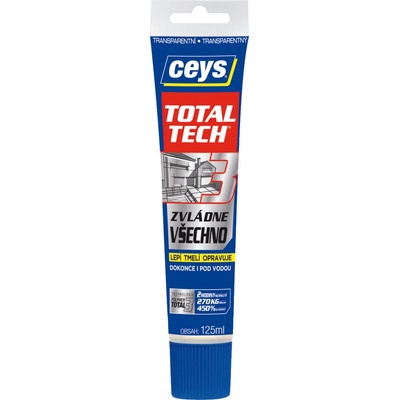 CEYS TOTAL TECH lepidlo a tmel 125 g transparentní