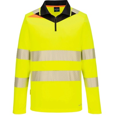 Portwest HI-VIS DX4 DX419 Pánska reflexná polokošeľa HV žltá/čierna 4XL