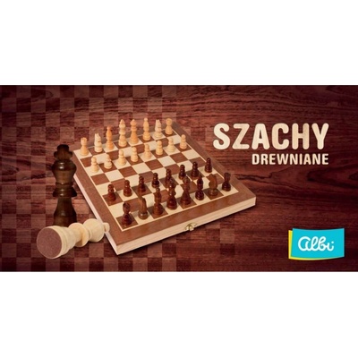 Drevene sachy Šachy turnajové č.5 s intarzovanou šachovnicí