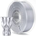 Elegoo PLA филамент Elegoo PLA Silk, 1.75 mm, 1.0 kg, Silk Silver Grey - 3dmall